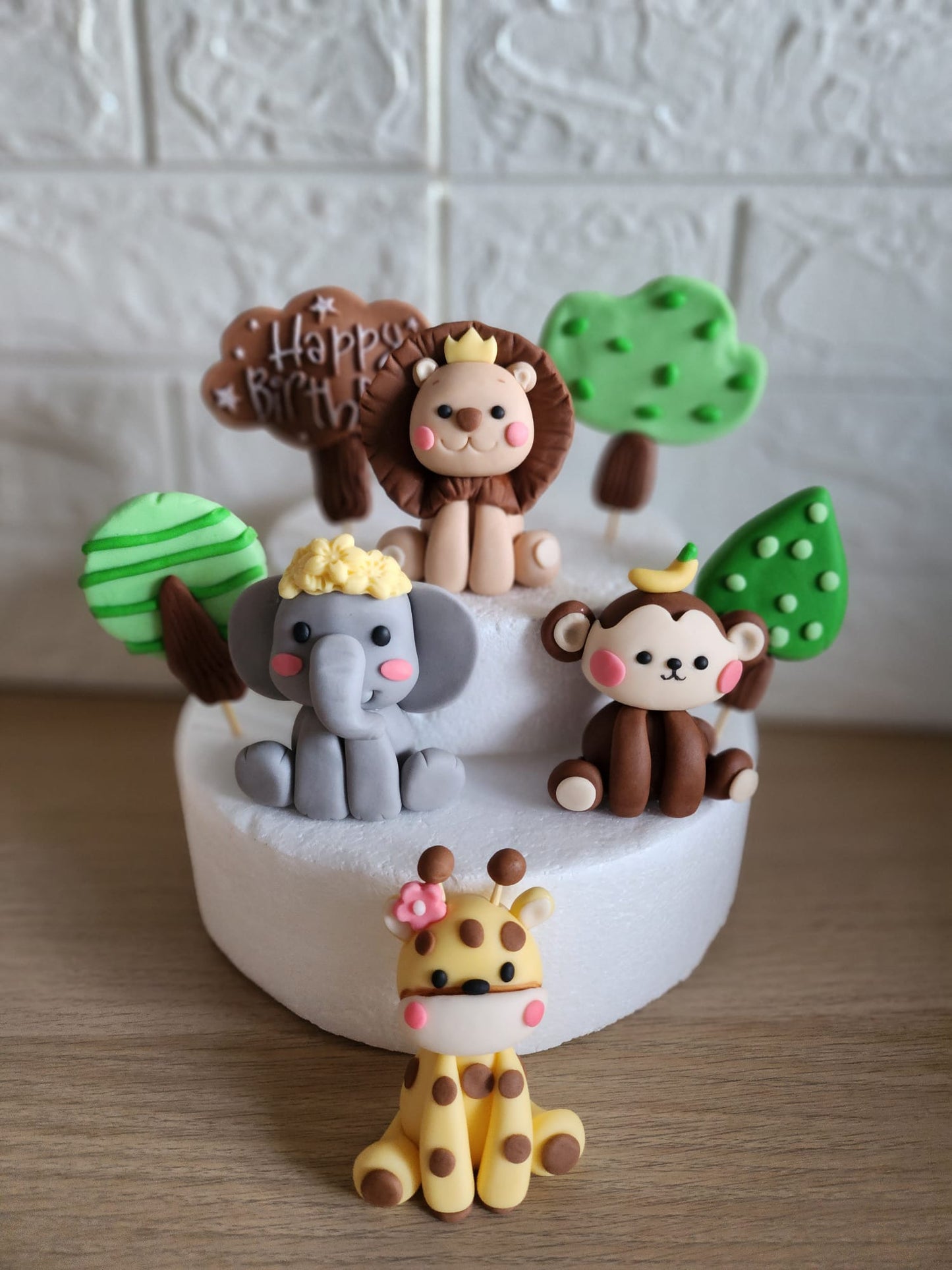 Kleine Süße Safari Tiere Figuren Dschungel Cake Toppers