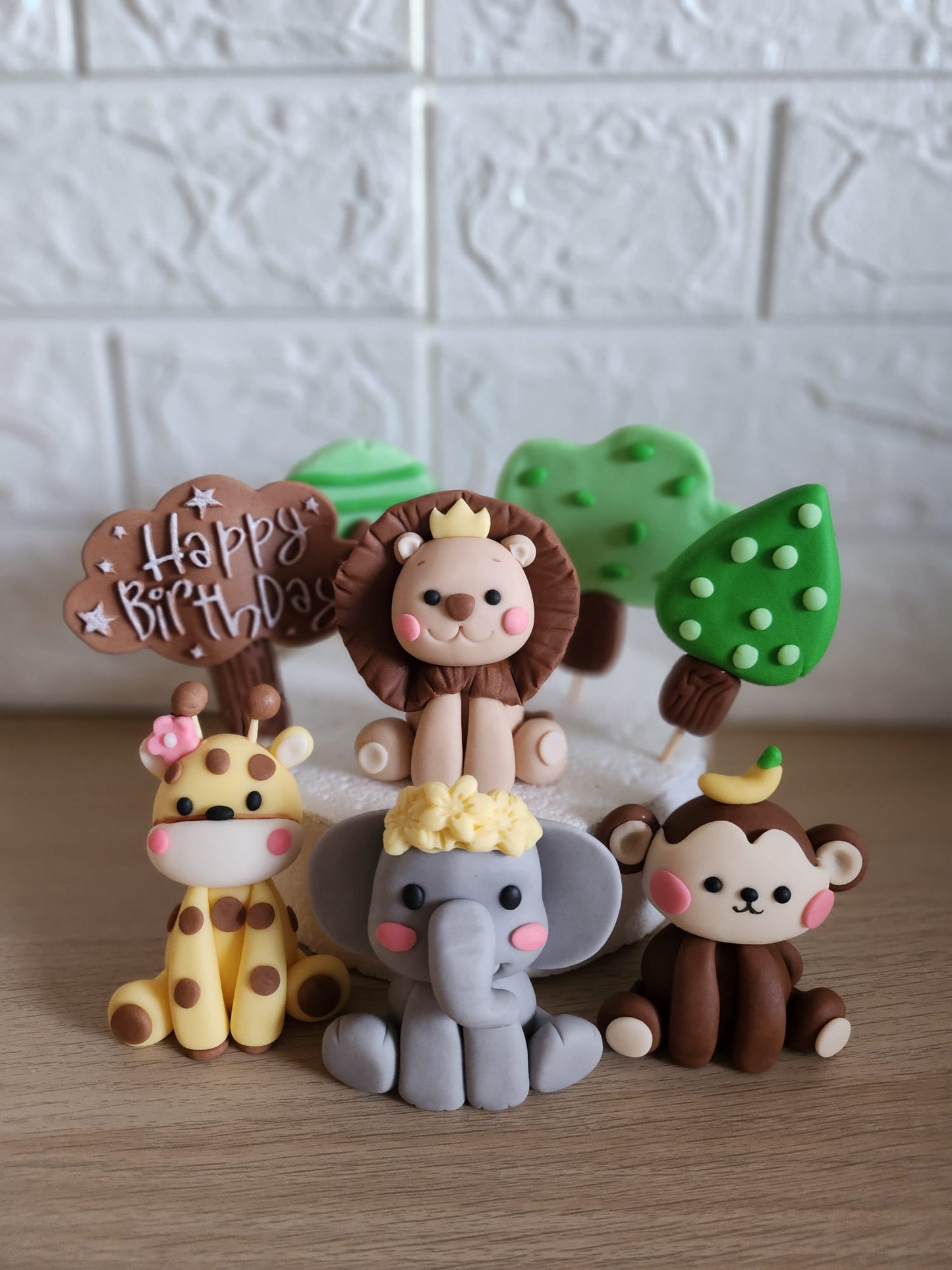 Kleine Süße Safari Tiere Figuren Dschungel Cake Toppers