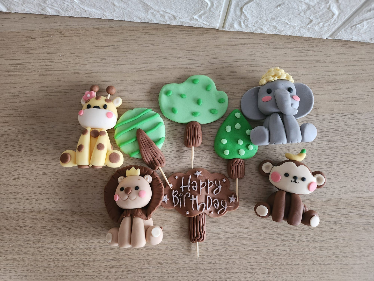 Kleine Süße Safari Tiere Figuren Dschungel Cake Toppers