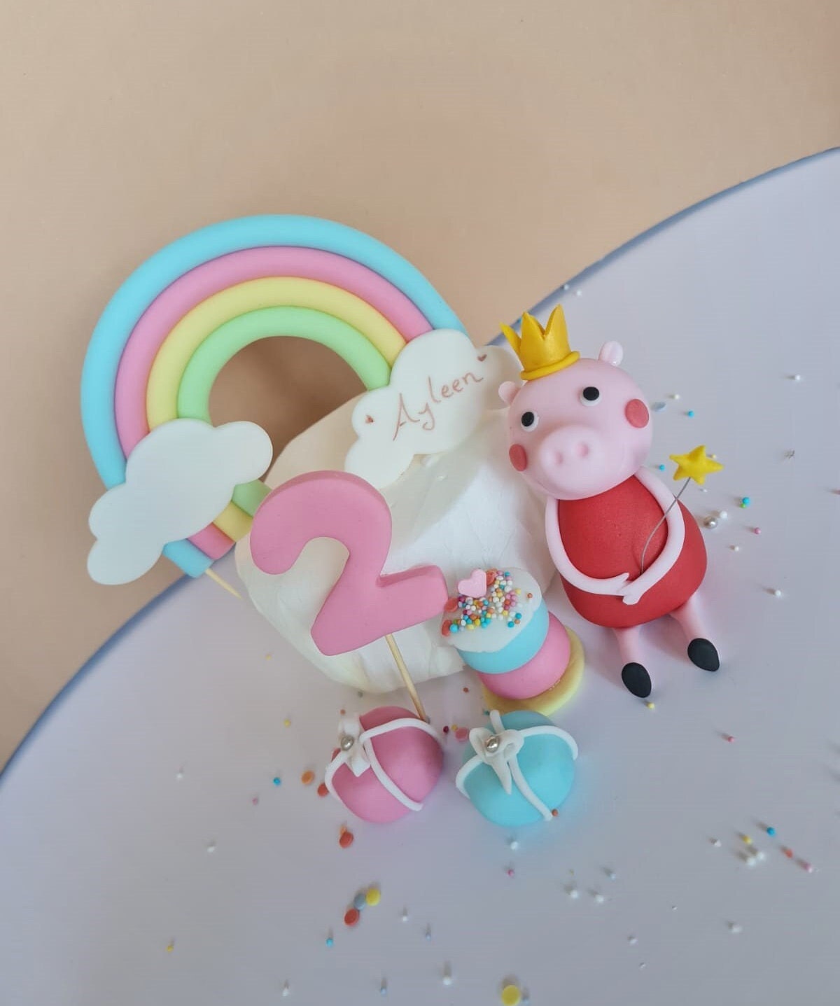 Peppa's Geburtstags Set Pastell