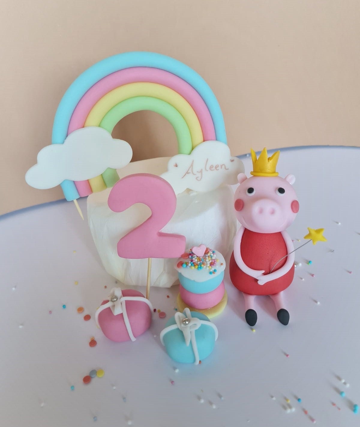 Peppa's Geburtstags Set Pastell