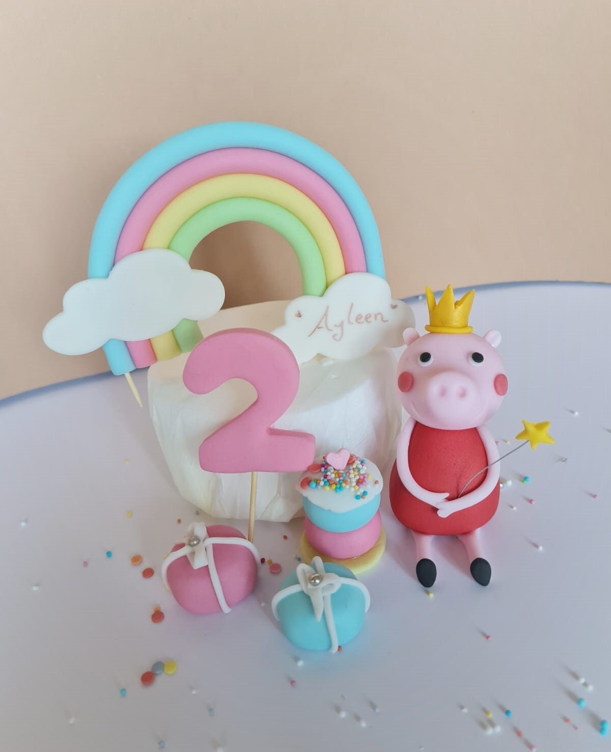 Peppa's Geburtstags Set Pastell