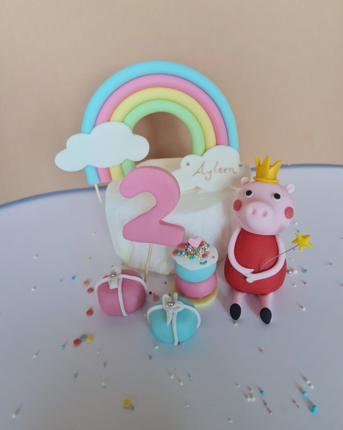 Peppa's Geburtstags Set Pastell