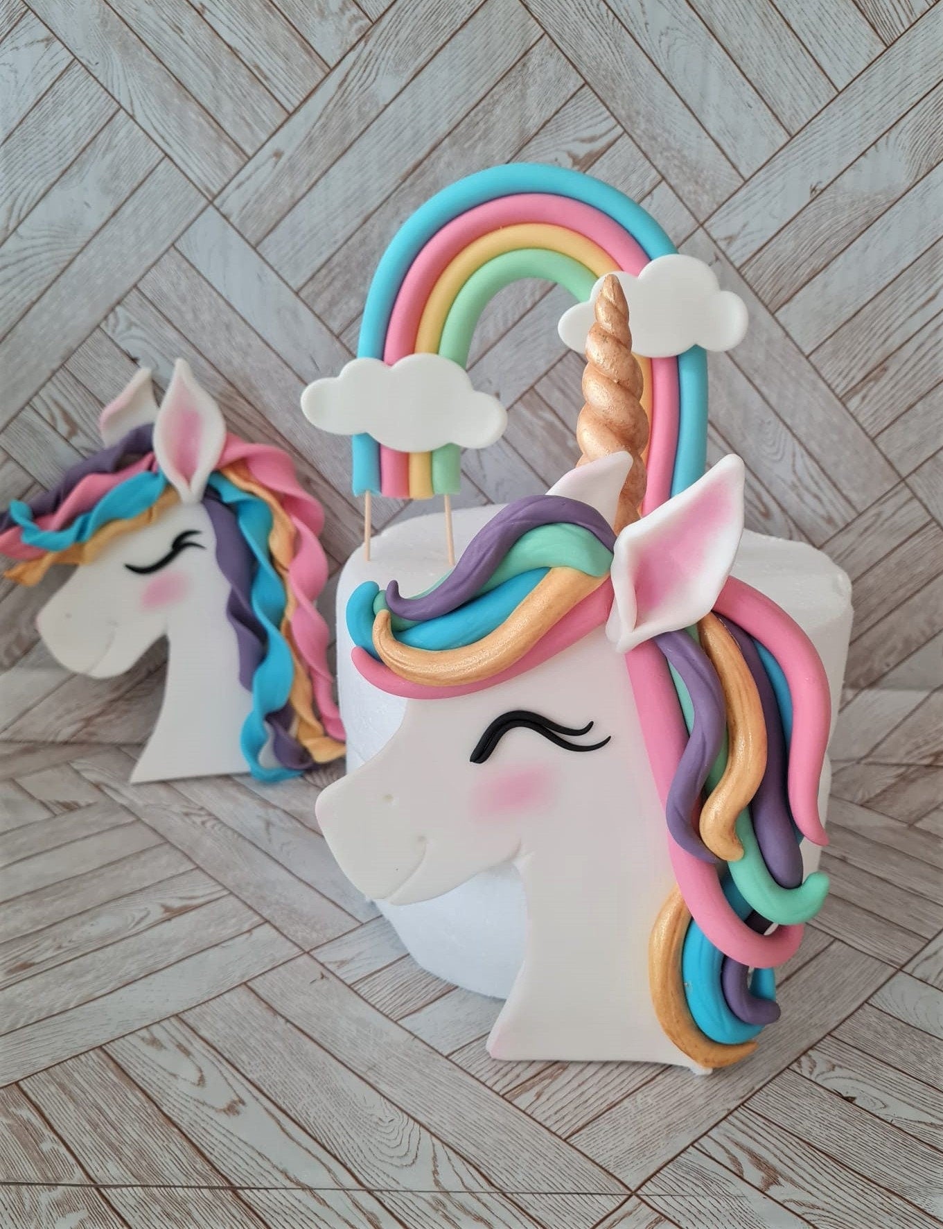 Happy Unicorn Rainbow 2D