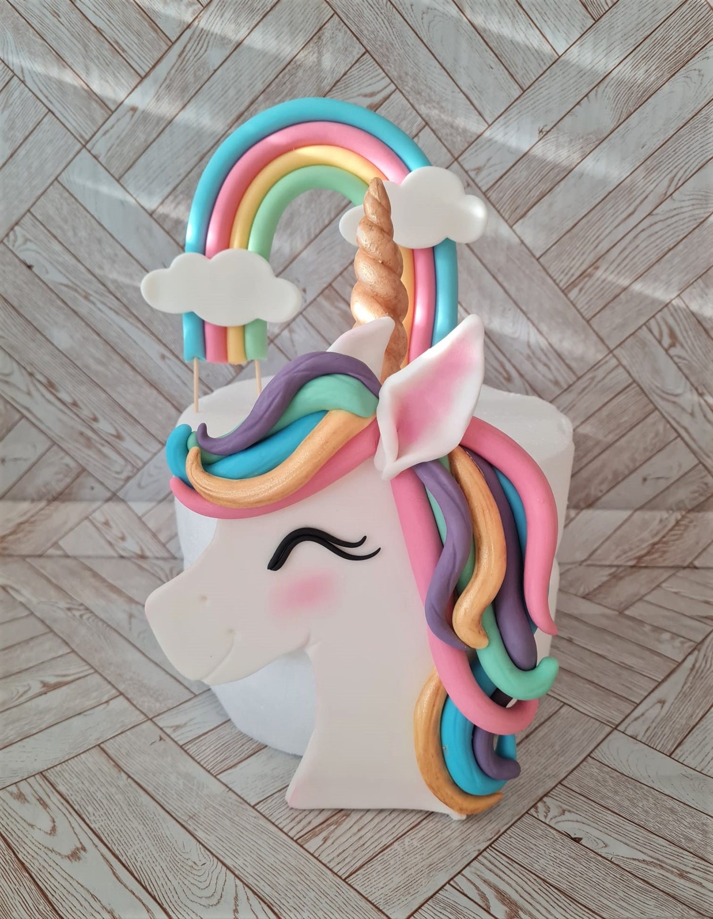 Happy Unicorn Rainbow 2D