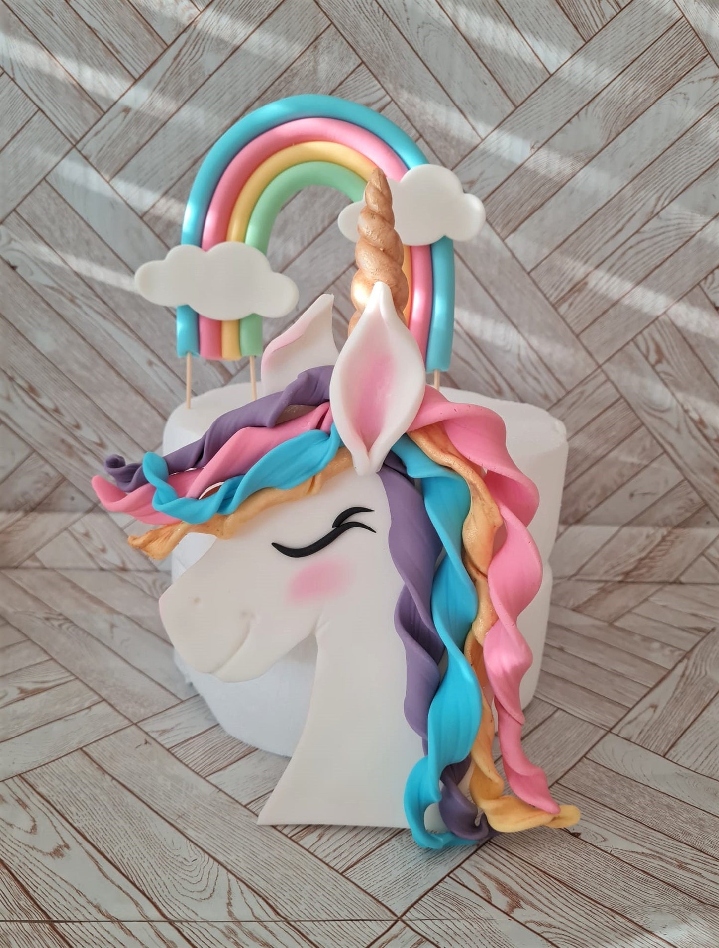 Happy Unicorn Rainbow 2D